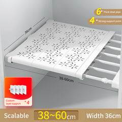 Layered Partition Cabinet Shelf Cabinet Telescopic Divider Shelf Wardrobe Compartment