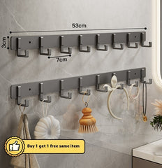 Hook Strong Adhesive Wall Mount Towel Kitchen Bathroom Hanger