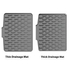 Countertop Slope Diversion Silicone Draining Pad Kitchen Heat Insulation Drying Mat