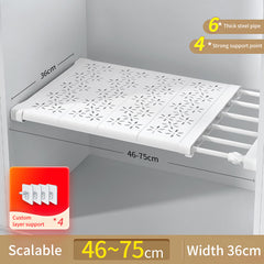 Layered Partition Cabinet Shelf Cabinet Telescopic Divider Shelf Wardrobe Compartment