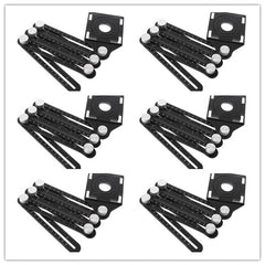 Aluminum Alloy Six Folding Multi Angle Measuring Ruler Floor Tile Hole Locator Template