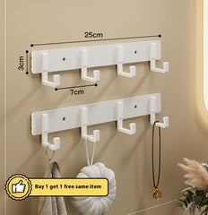 Hook Strong Adhesive Wall Mount Towel Kitchen Bathroom Hanger