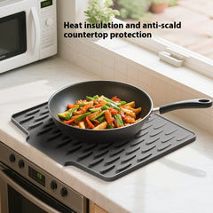 Countertop Slope Diversion Silicone Draining Pad Kitchen Heat Insulation Drying Mat