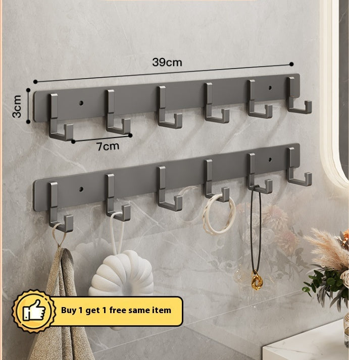 Hook Strong Adhesive Wall Mount Towel Kitchen Bathroom Hanger