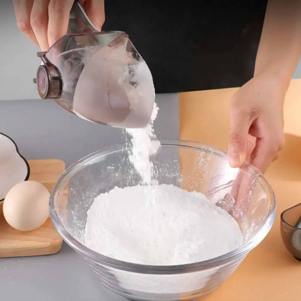 Plastic Adjustable With Scale Measuring Spoon