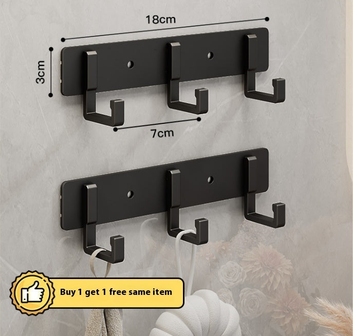 Hook Strong Adhesive Wall Mount Towel Kitchen Bathroom Hanger