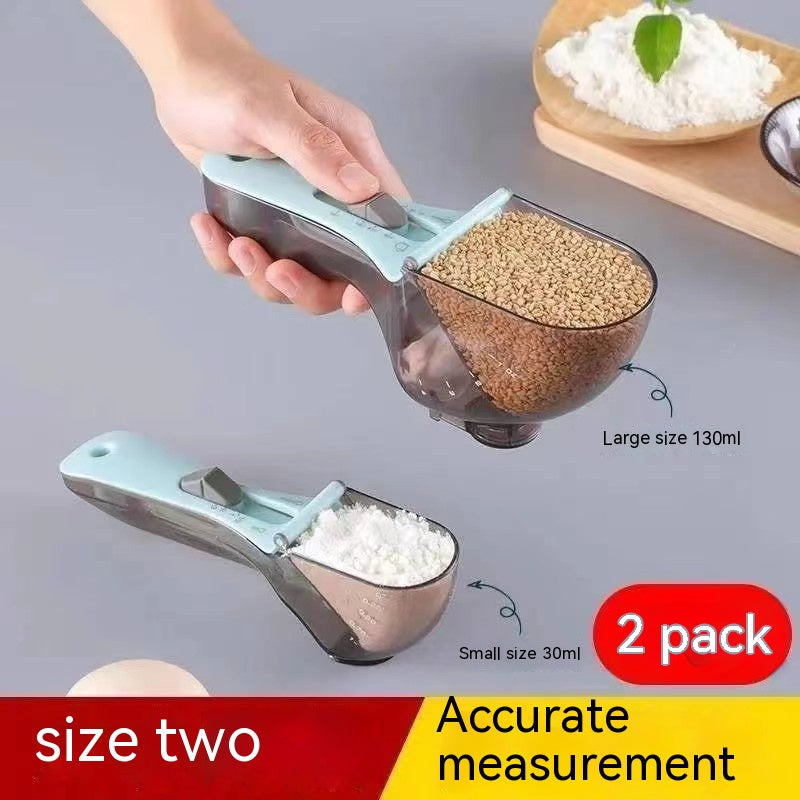 Plastic Adjustable With Scale Measuring Spoon