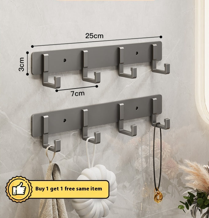 Hook Strong Adhesive Wall Mount Towel Kitchen Bathroom Hanger