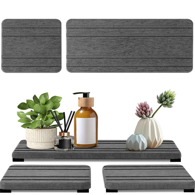 Bathroom Countertop Water Draining Pad Drying Mat